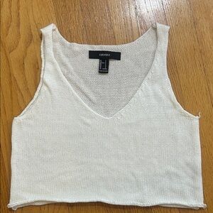 Forever 21 Off-White Knit Tank Top